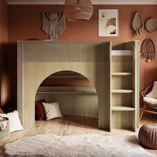 Flair Kaska Ribbed Mid Sleeper Bed
