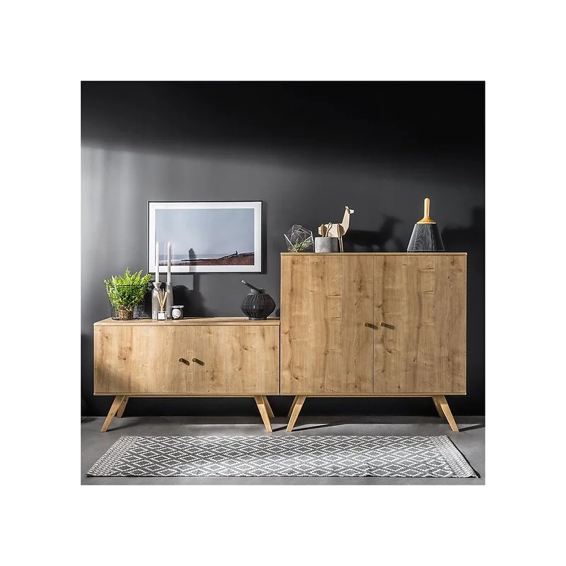 Vox Nature Large Wooden Sideboard in Oak Effect image 2