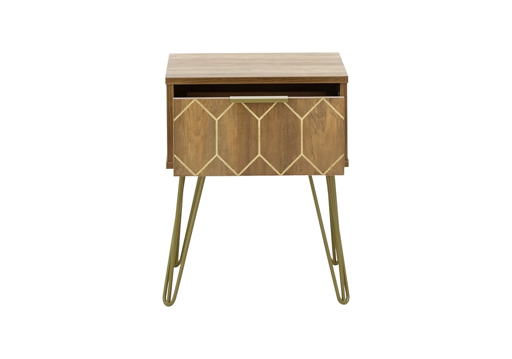 Mid century lamp table with drawer