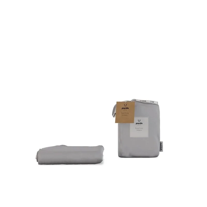 Panda 100% Bamboo Duvet Cover Quiet Grey