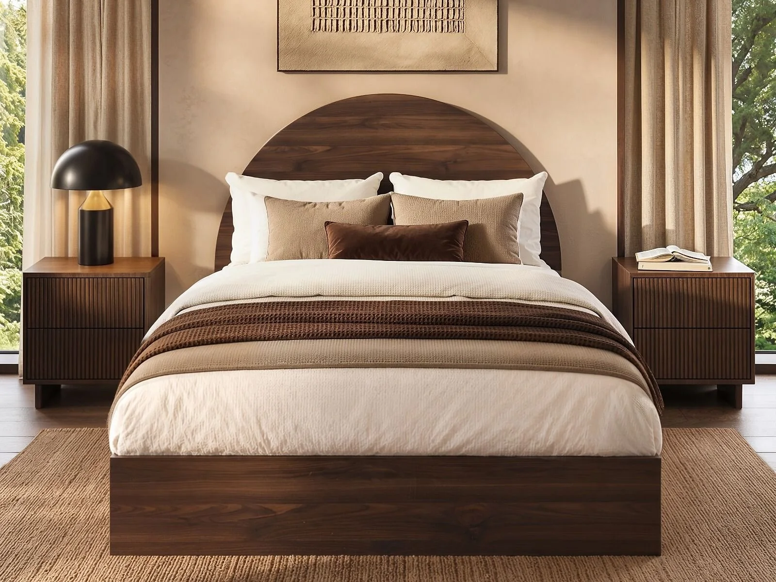 Flair Allison Ottoman Bed with Curved Headboard – view 7