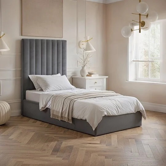 Flair Everley Single Ottoman Bed with Tall Headboard 