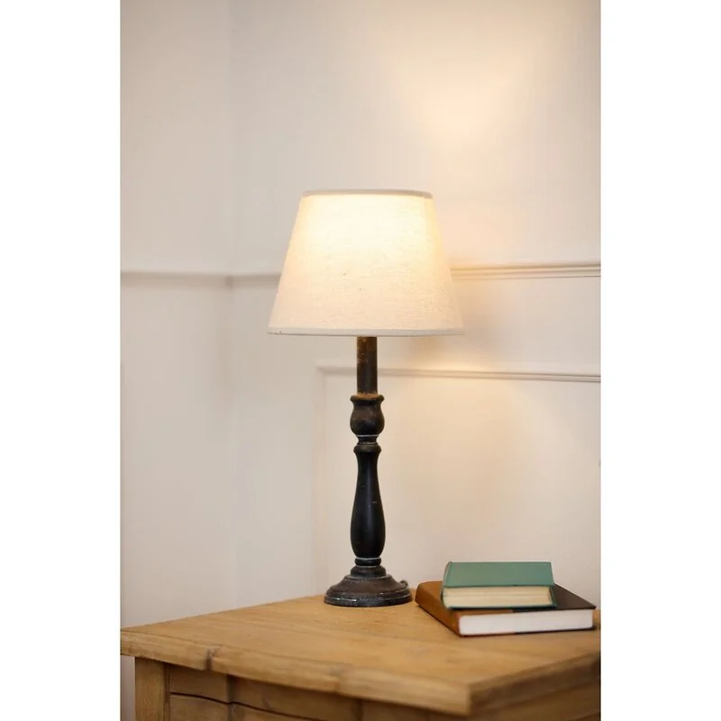 Ravenna Column Table Lamp With Linen Shade image 2