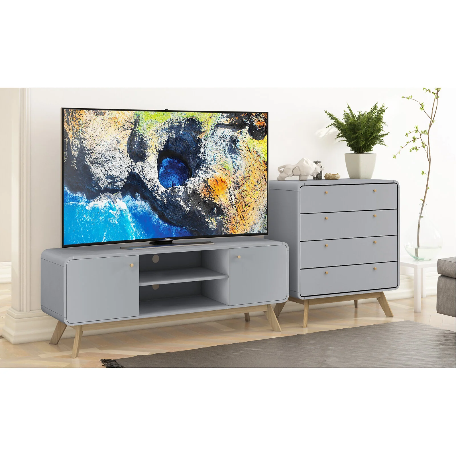Dorel Cassie Dresser Grey view 2