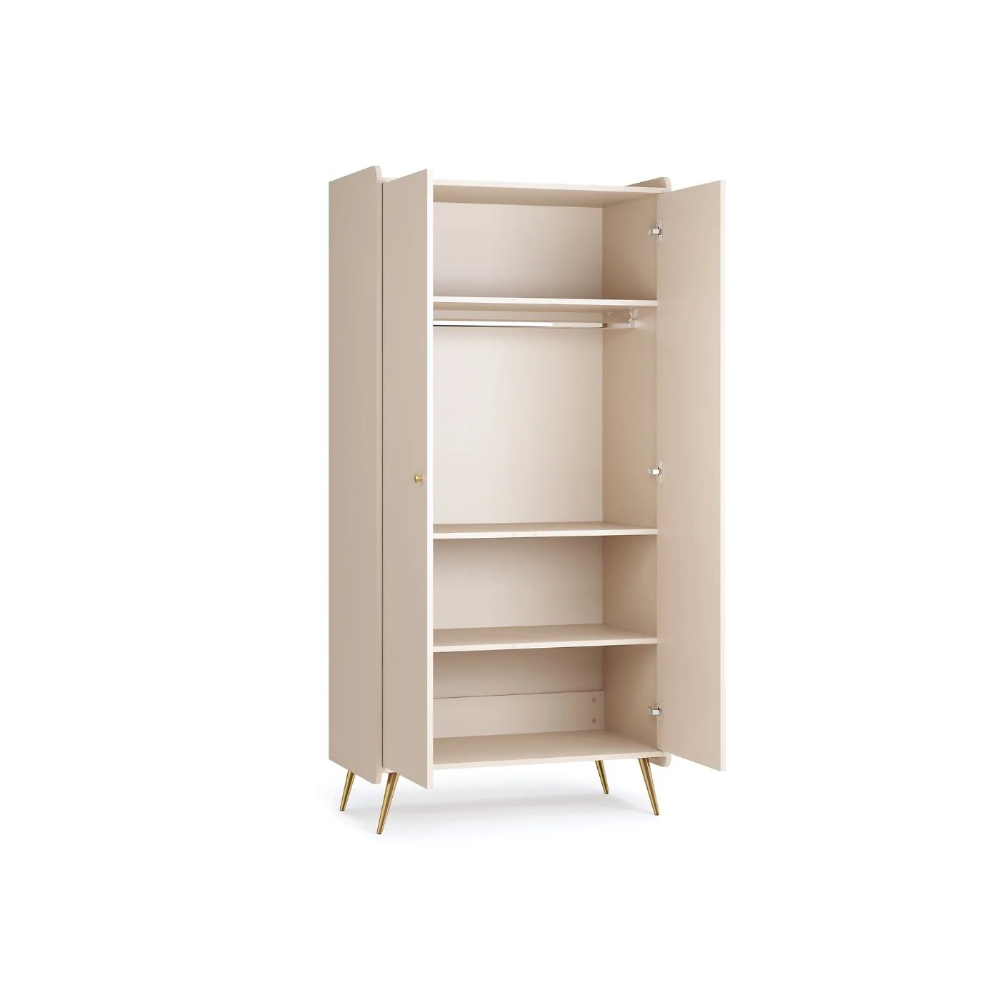 Vox Lunea 2 Door Wardrobe with Shelves image 3