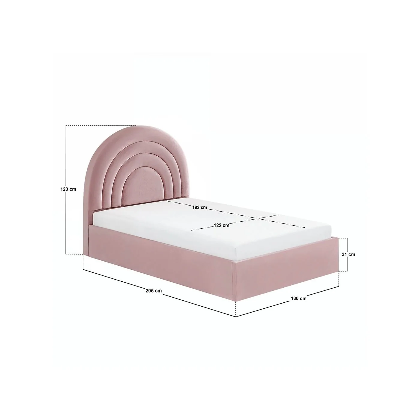 Flair Ava Small Double Ottoman Bed image 14
