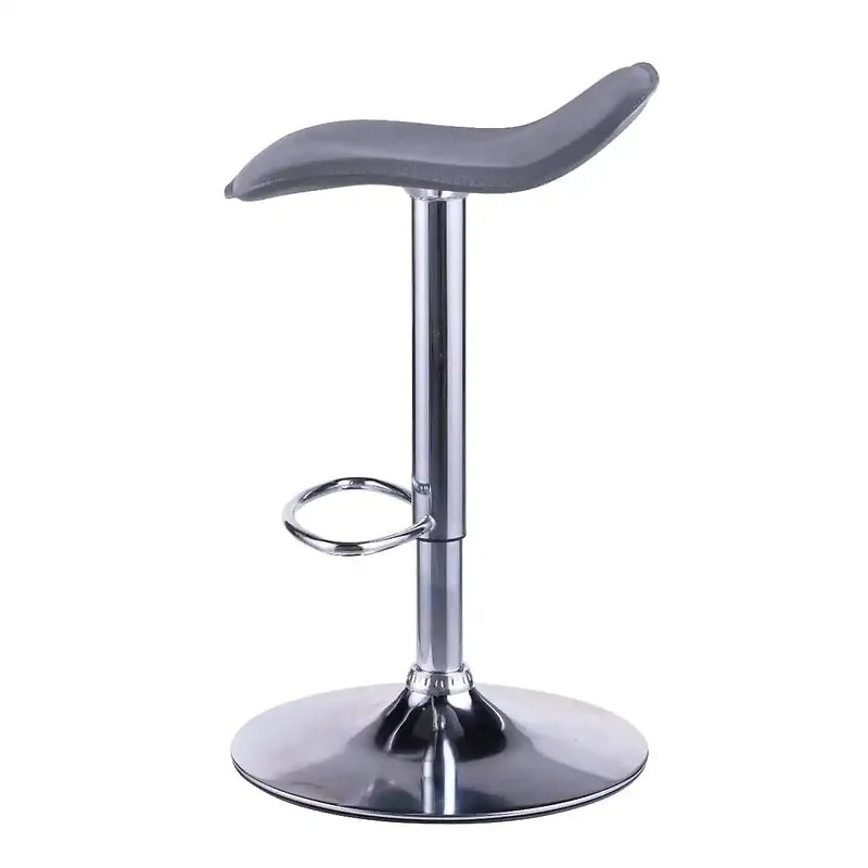 Dorel Ohio Leather Barstool in Grey Colour view 5
