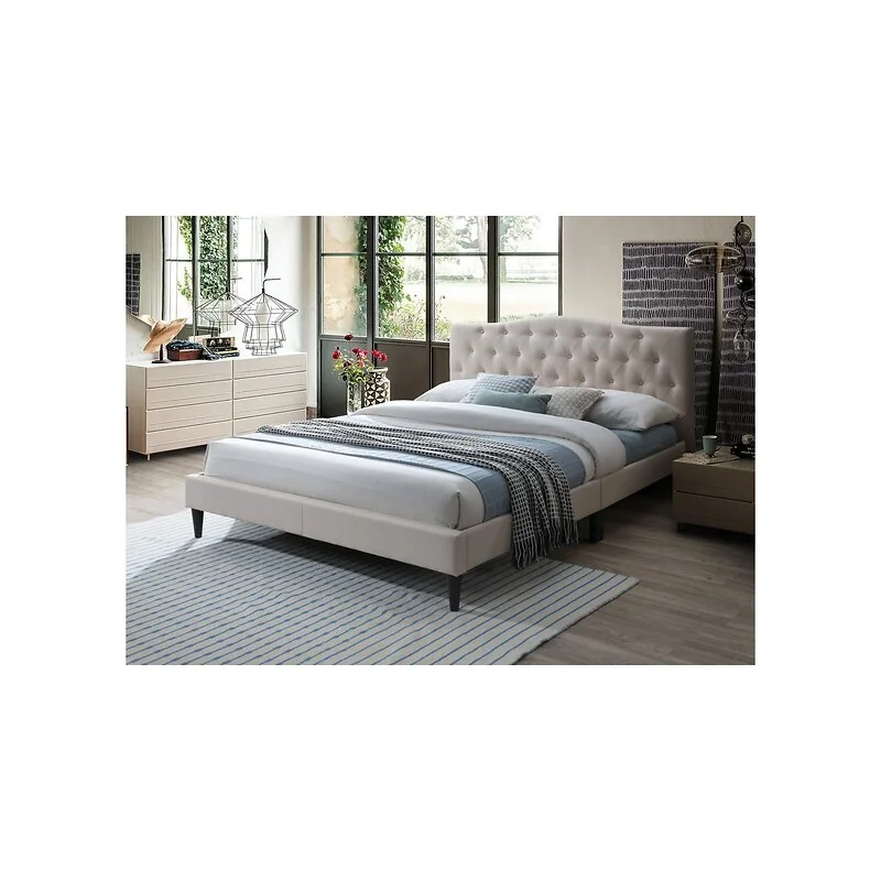 Flair Barkby Fabric Bed Beige image 4