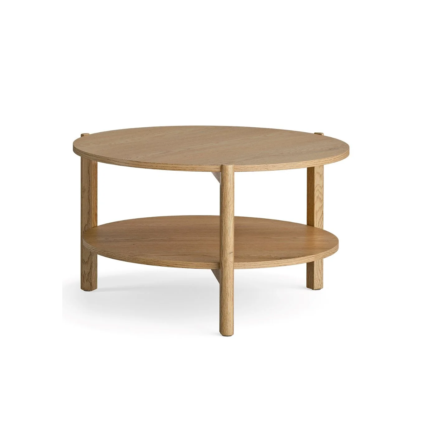 Vox Well Round Coffee Table with Rotating Shelf image 5