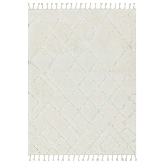 Asiatic London Ariana Vanilla Shaggy Moroccan Rug