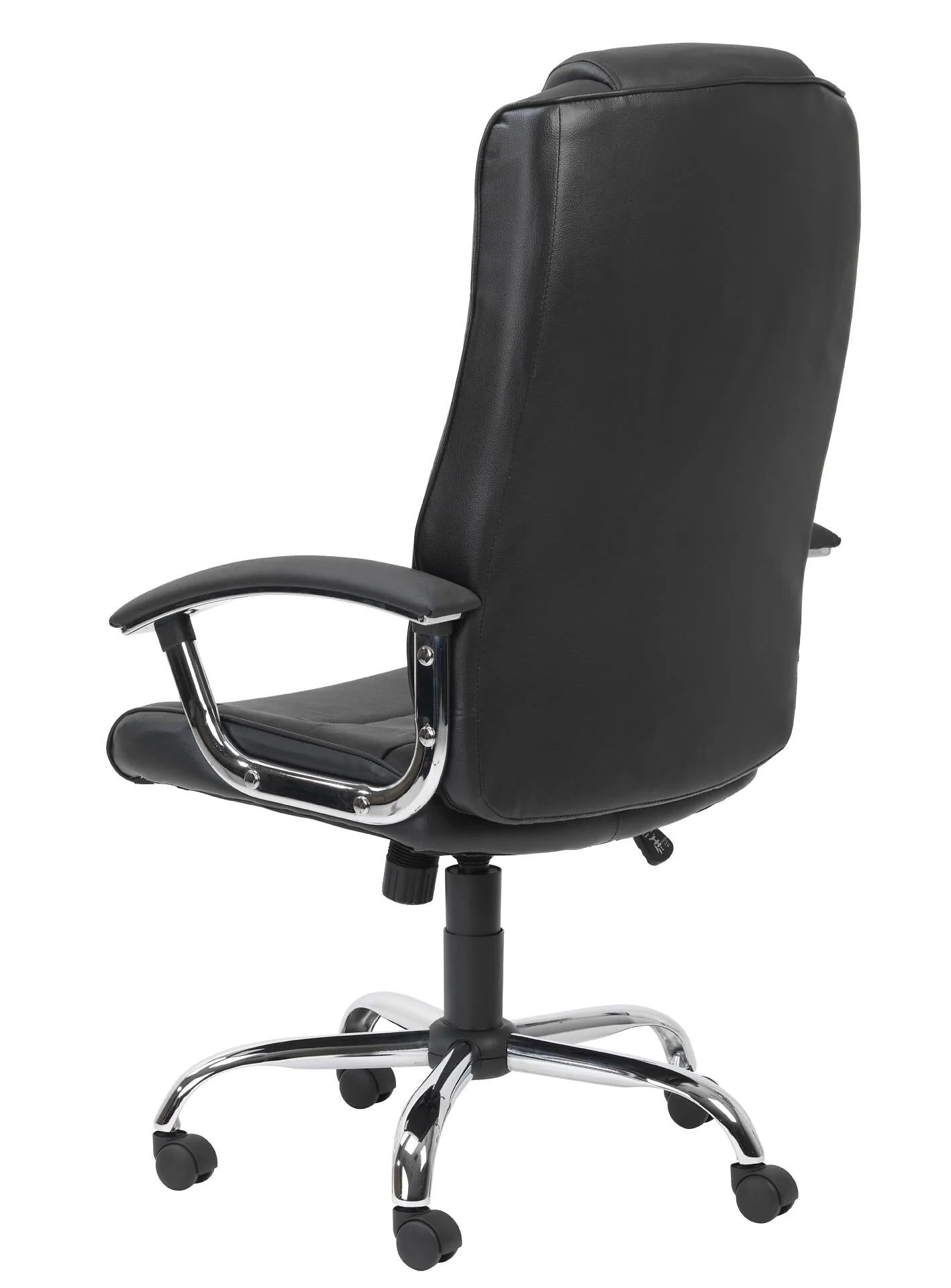 Dorel Houston Office Chair with High Back in Leather Cream