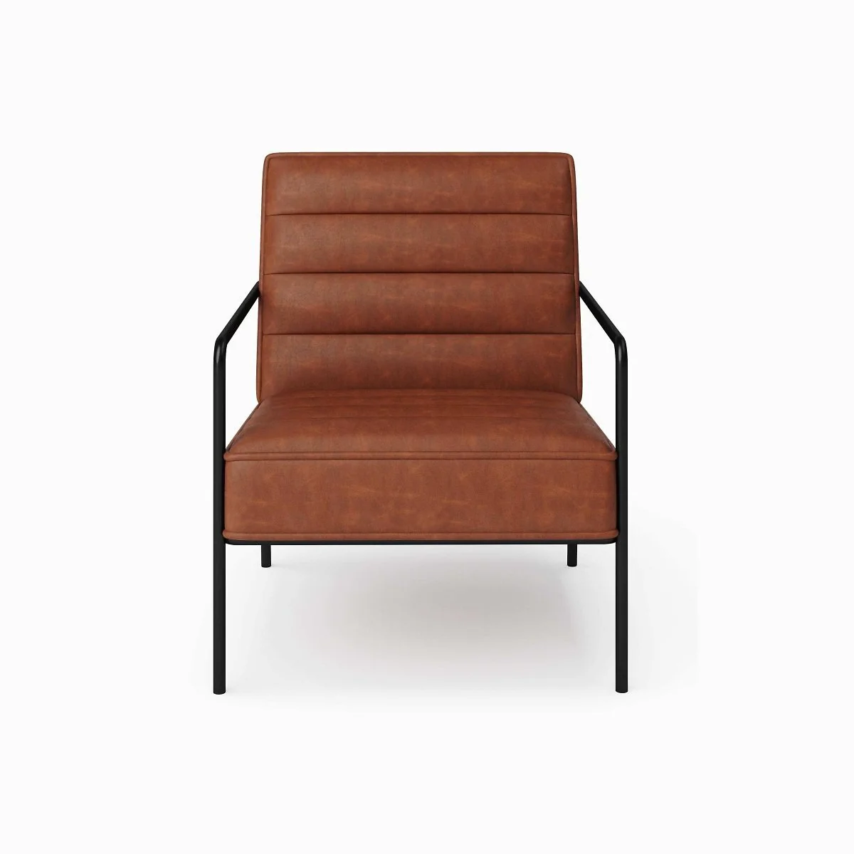 Alphason Bookham Accent Chair in Rust Pu view 3