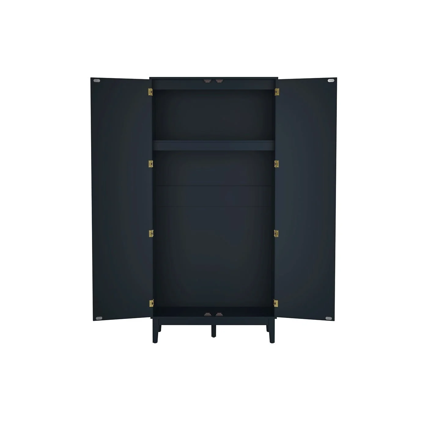 LPD Bordeaux Blue 2 Door Wardrobe image 3