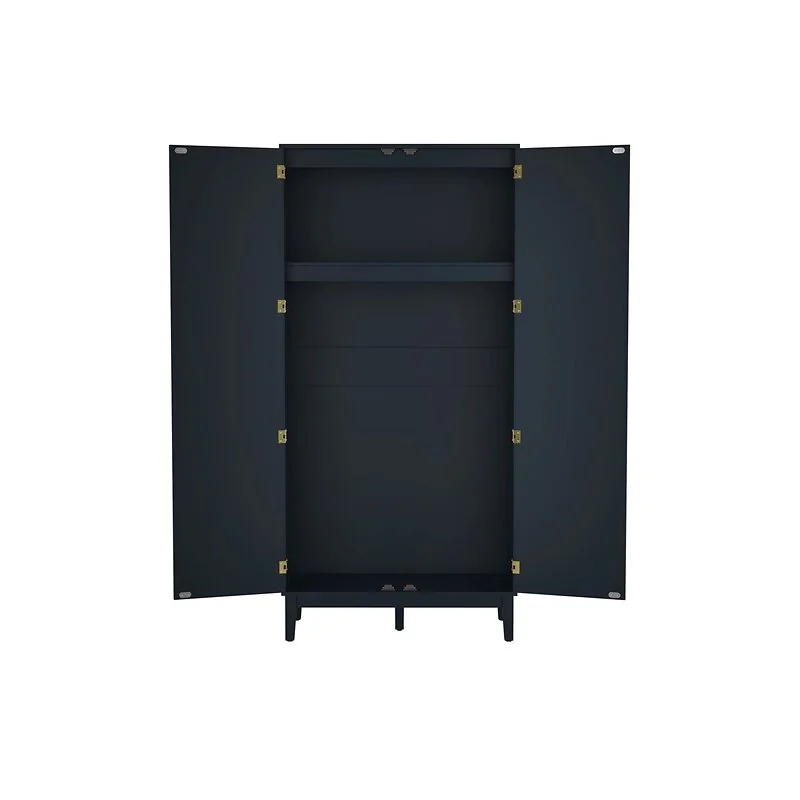 LPD Bordeaux Blue 2 Door Wardrobe image 3
