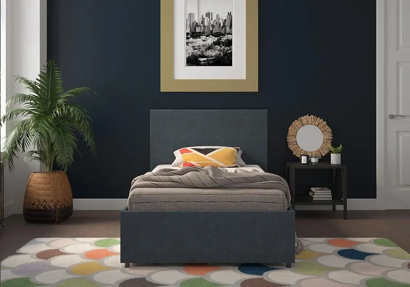 Novogratz Kelly Linen Storage Bed Frame – view 9