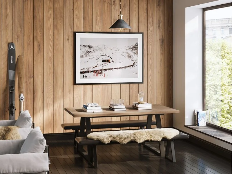 LPD Hyde Dining Table with 2 Hyde Black Benches