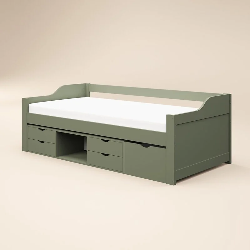 Flair Blair Low Sleeper Bed with Storage Green image 5