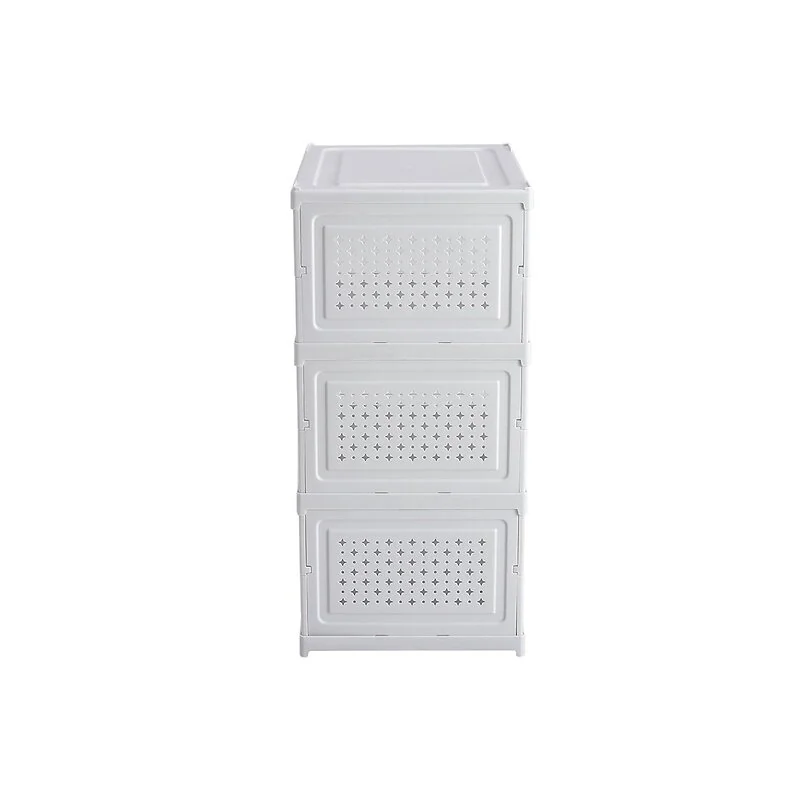 Living & Home 3 Tier Foldable Shoe Storage Box Unit image 3