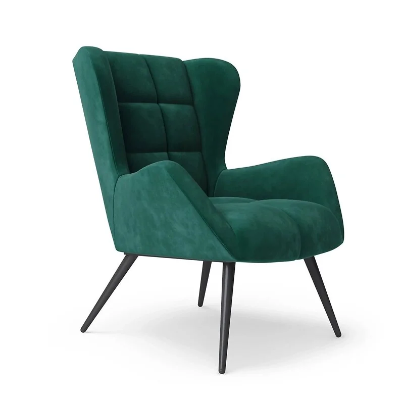 Dorel Dalton Accent Chair in Green Velvet view 6