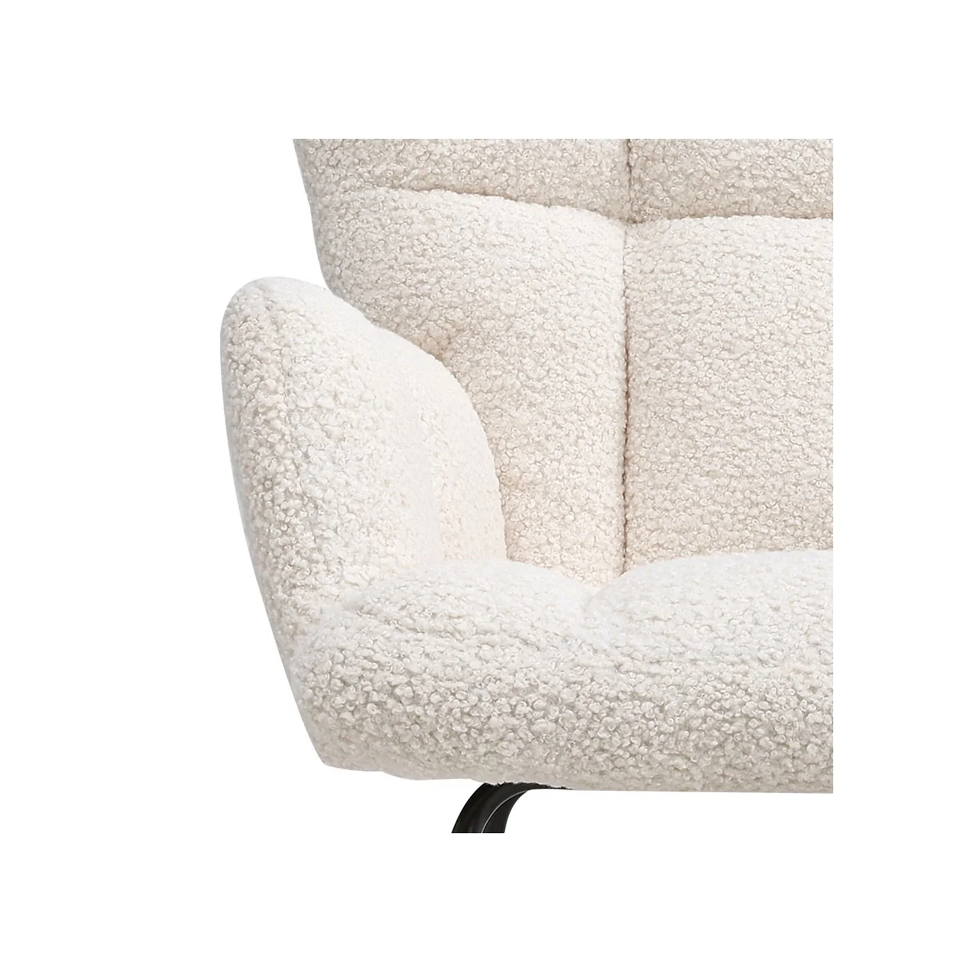Living & Home Tufted Upholstered Rocking Chair image 3
