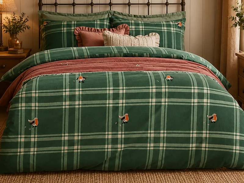 Wylder Ramble Robin Brushed Cotton Duvet Cover Set