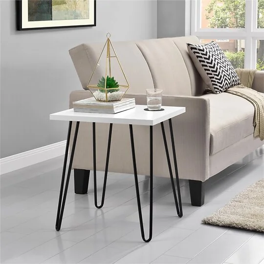 Dorel Owen End Side Table White