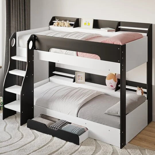 Flair Flick Bunk Bed With Shelves And Drawer