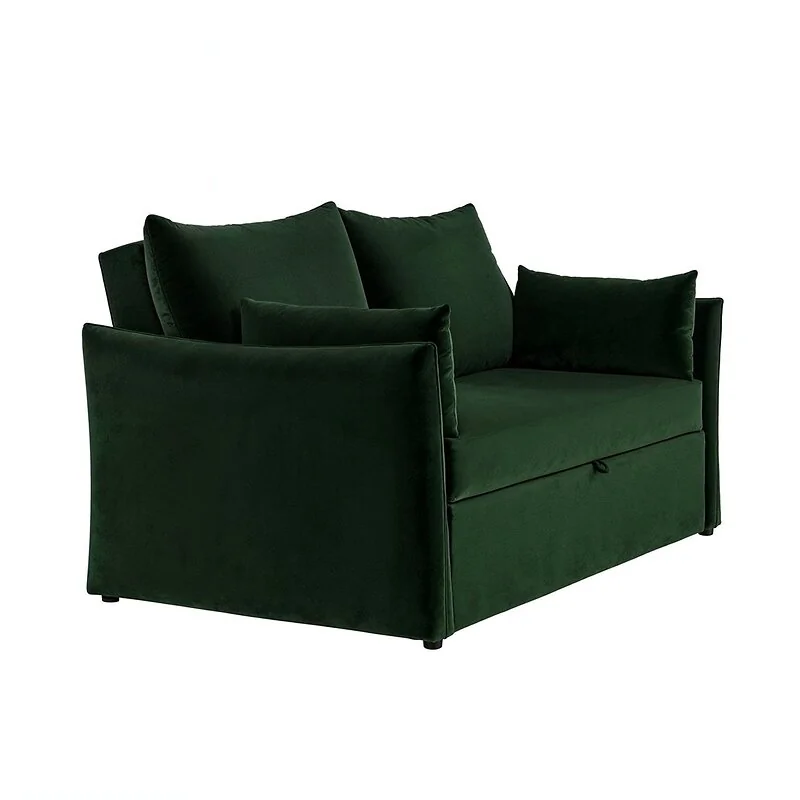 Solace+Co Skyler 2 Seater Velvet Sofa Bed image 7