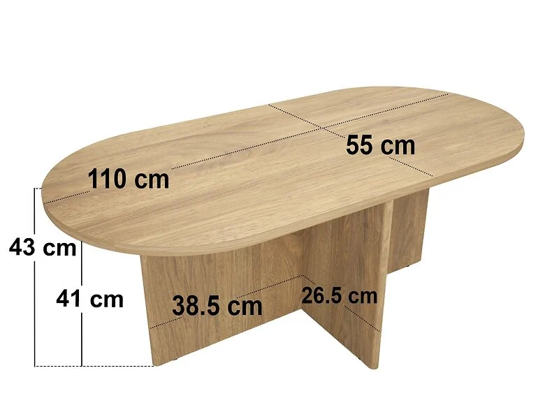 SOLACE+CO Leto Oval Coffee Table & Seating Set – view 11