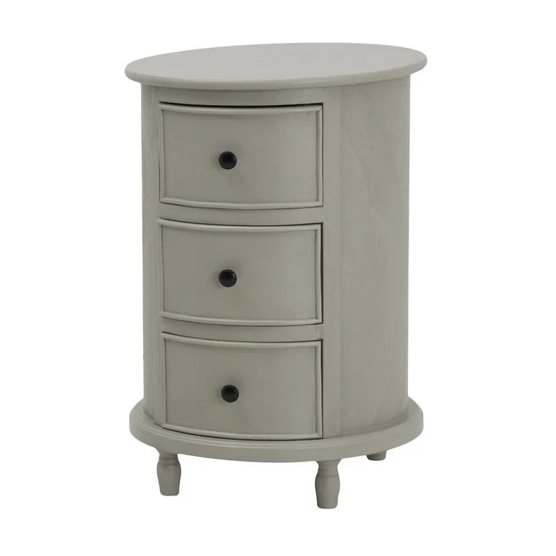 The Camden Collection 3 Drawer Round Side Table image 3