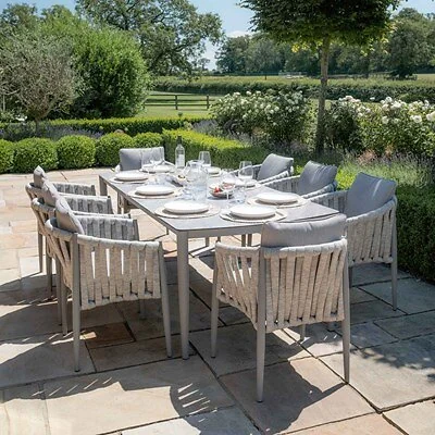 Maze Rattan Milan 8 Seat Rectangular Dining Set image 3