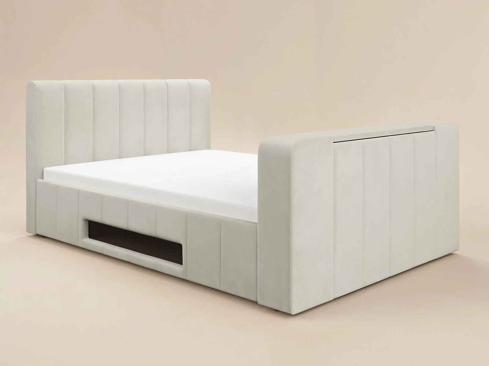 SOLACE+CO Langden TV Ottoman Bed with Side Lift Storage – view 9