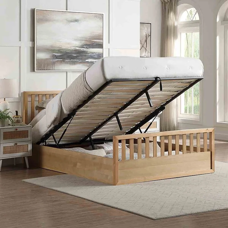 Flintshire Furniture Alyn Oak Wooden Ottoman Bed