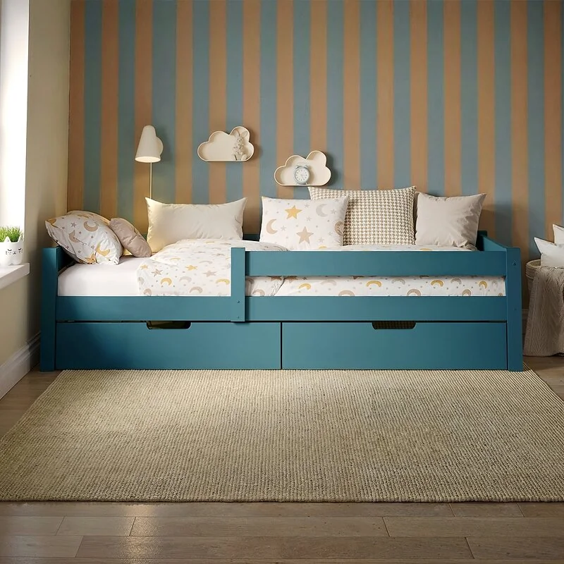 Flair Milo Wooden Single Bed with Storage