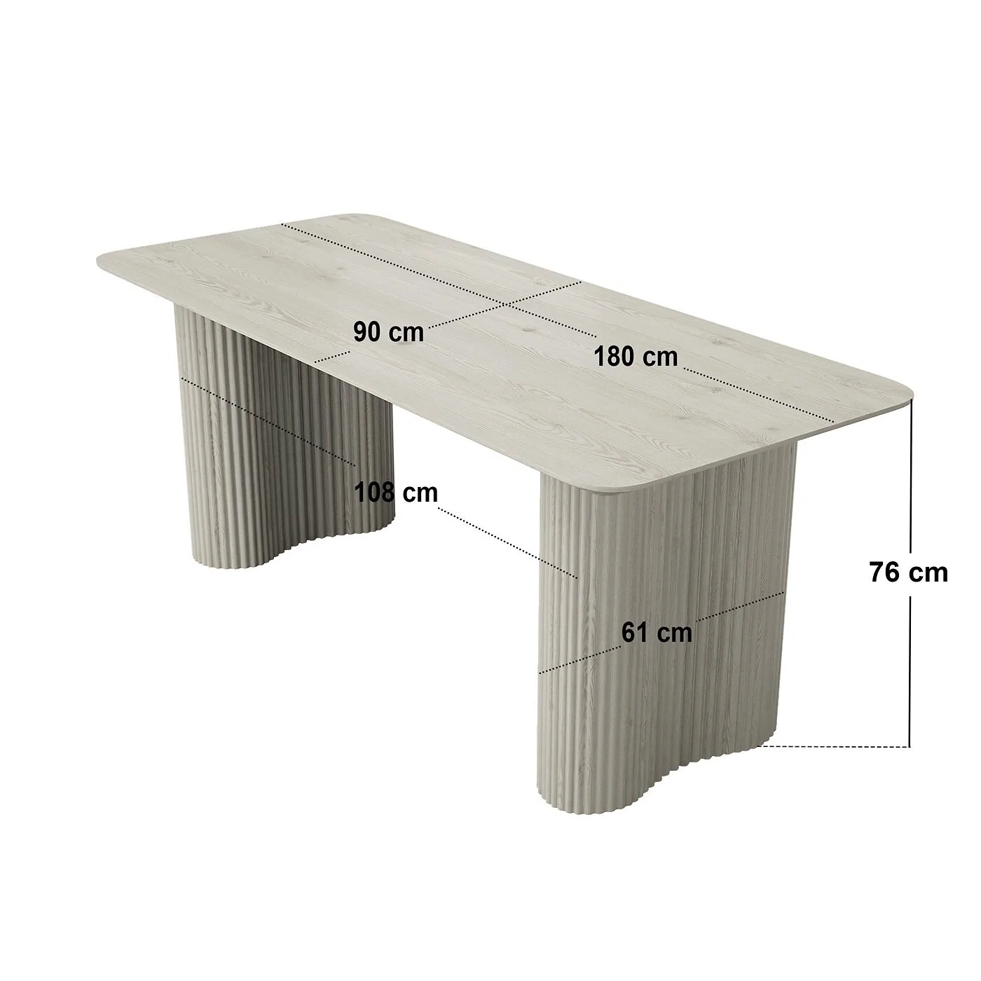 SOLACE+CO Zoya Dining Table with Aiko Chairs Set image 9