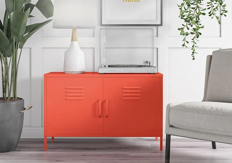 Novogratz Cache 2 Door Metal Locker Accent Cabinet – view 22