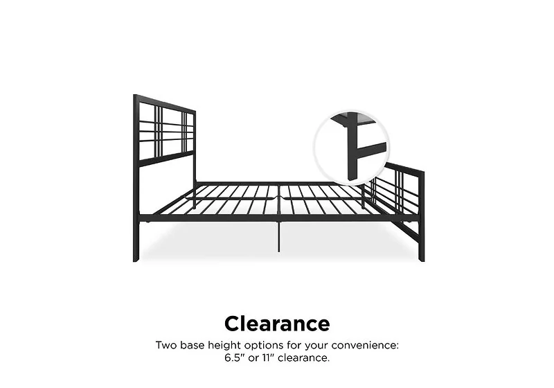 Dorel Burbank Black Metal Bed – view 4