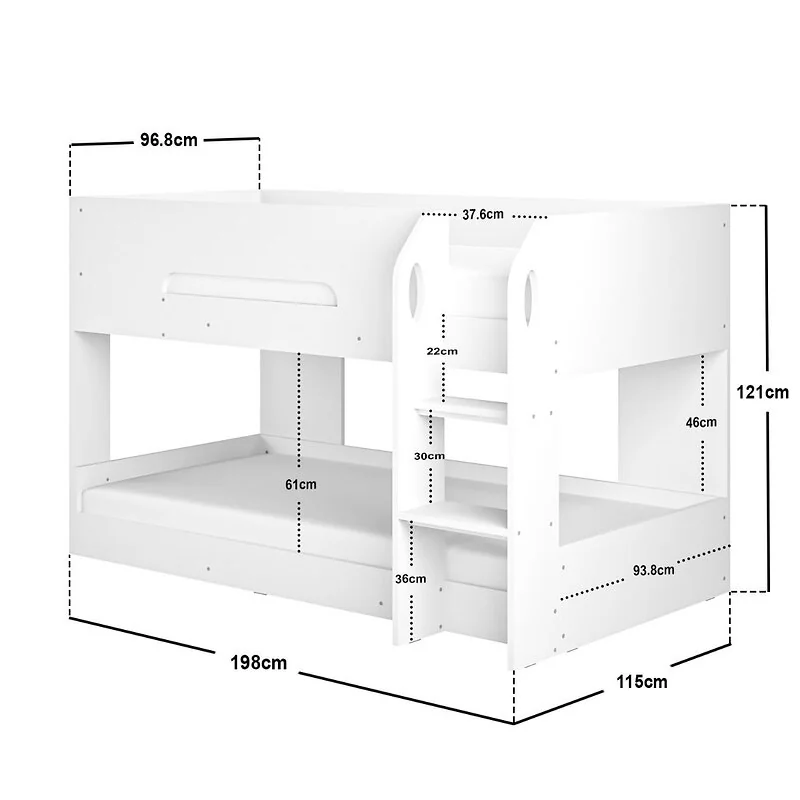 Flair Mystic Low Pod Bunk Bed White – view 6