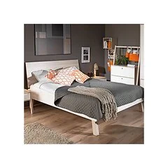 Vox Spot Bed in White & Acacia