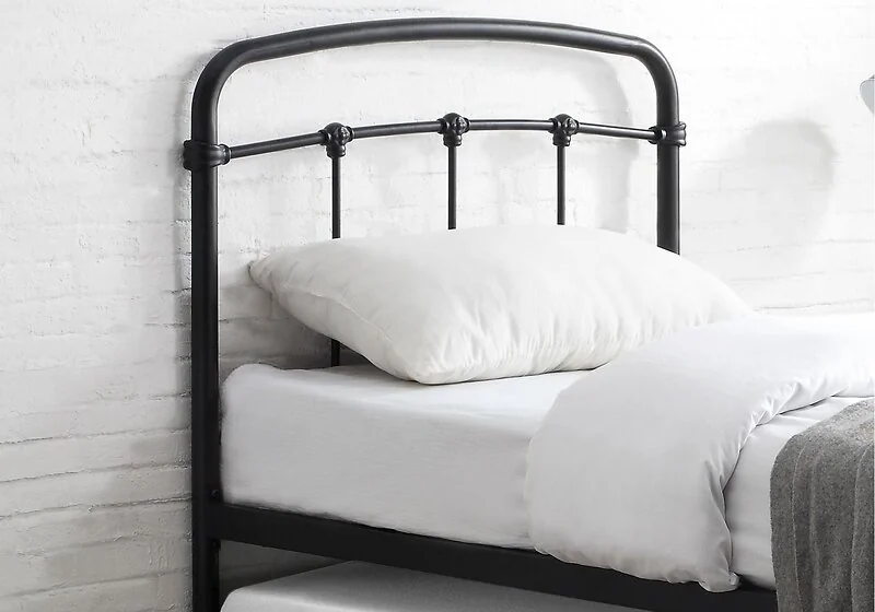 Flintshire Furniture Mostyn Black Metal Guest Bed