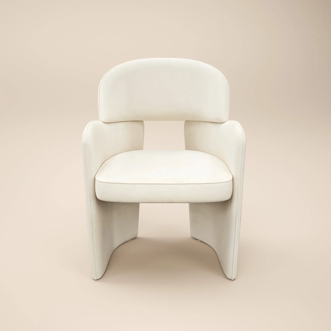 SOLACE+CO Elin & Estella Round Dining Table with 4 Chairs Beige image 7