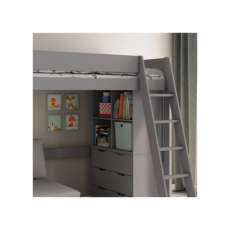 Kids Avenue Estella High Sleeper Bed with Sofa Bed  and Storage Drawers image 5