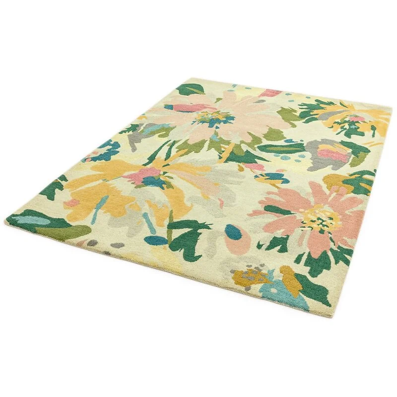 Asiatic London Reef Floral Pink Multi Hand Tufted Wool Rug RF10 image 3