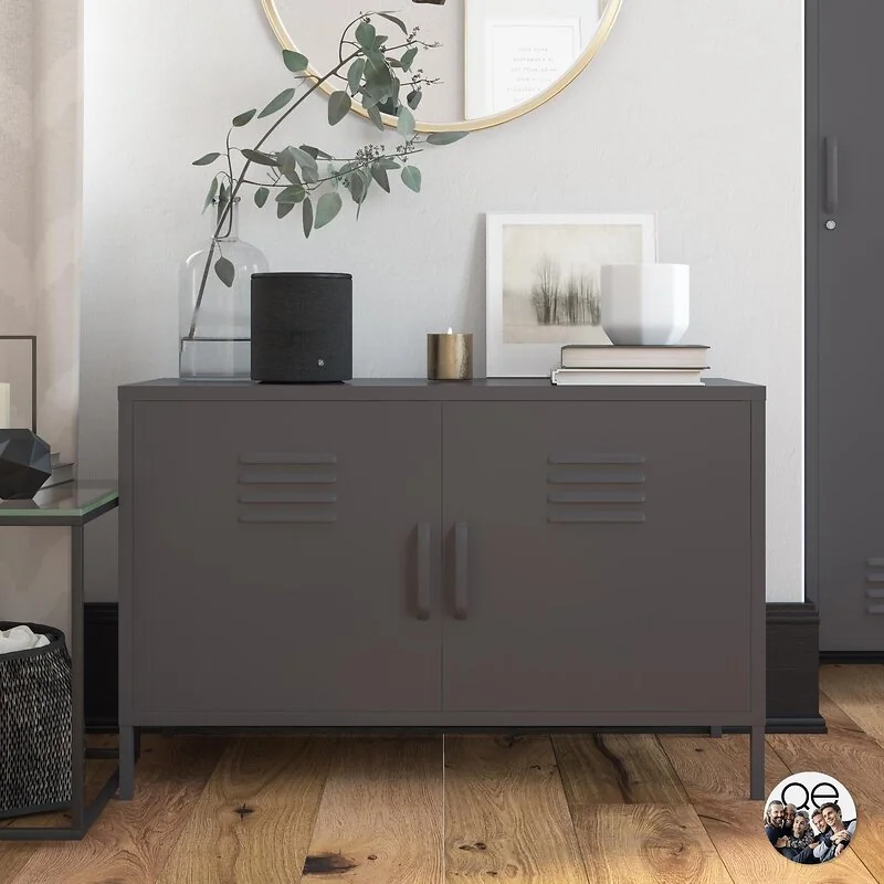 Dorel Bradford 2 Door Metal Accent Cabinet