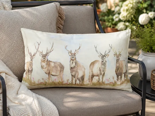 Voyage Maison Moorland Stag Reversible Outdoor Cushion