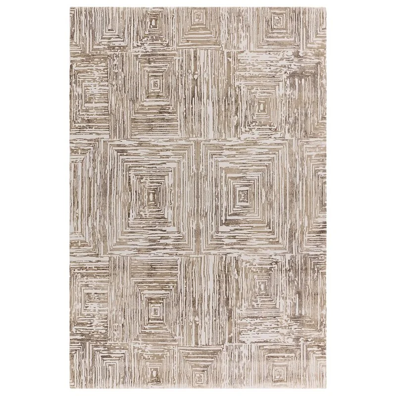 Asiatic London Kuza Portrait Beige Abstract Beige/Natural Rug