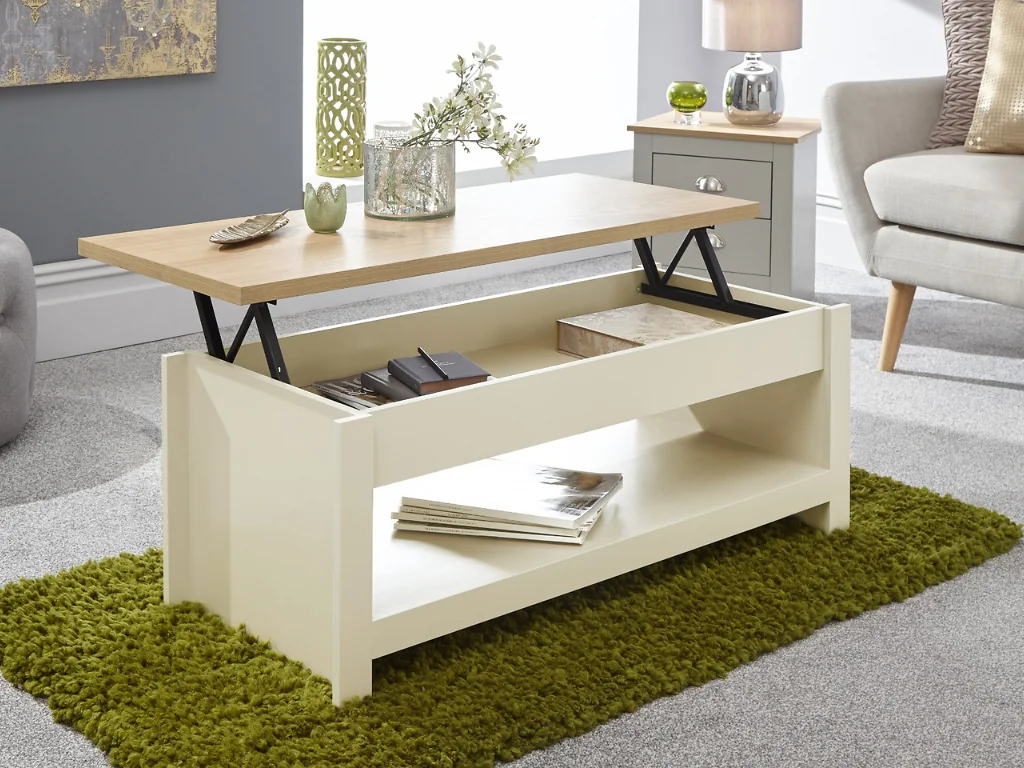 GFW Lancaster Lift Top Coffee Table with Storage