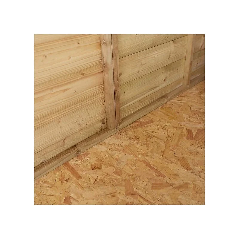 Rowlinson 8x6 Shiplap Apex Shed Double Door with Window image 5