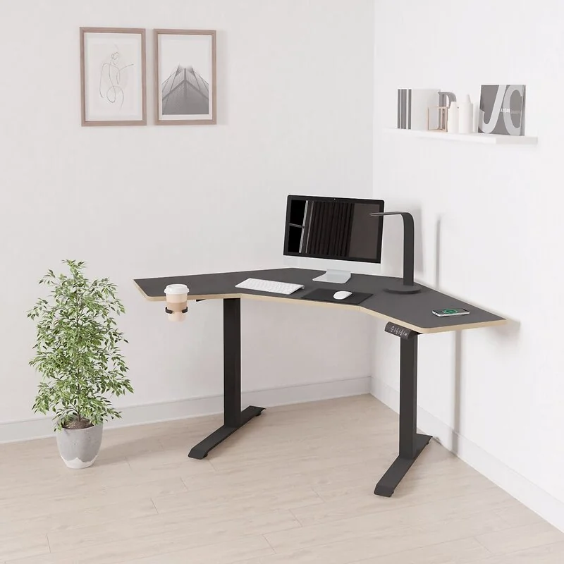 Koble Gino Height Adjustable Corner Desk With Wireless Charging