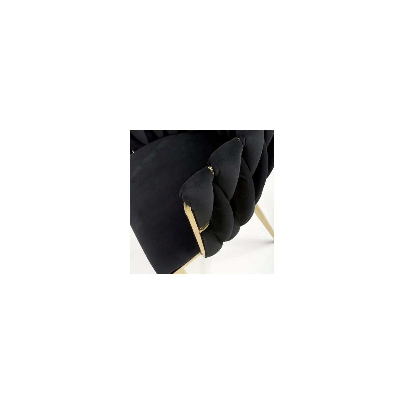 Ontario Brushed Velvet Black Dining Chair (2 Pack) image 6